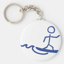 surfer surfing icon keychain