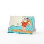 Surfin' Santa Greeting Card