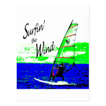 Surfin the Wind Postcard