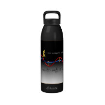 Surfing a light wave water bottle