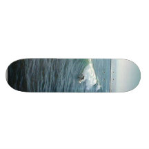 Surfing At Ocean Beach Custom Skateboard
