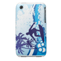 surfing background iPhone 3 covers