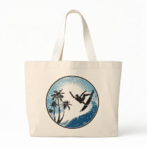 Surfing Tote Bag
