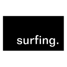 surfing. business cards