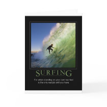 Surfing_Demotivational Poster Card