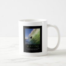 Surfing_Demotivational Poster Coffee Mug