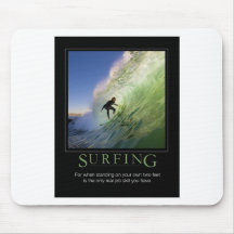 Surfing_Demotivational Poster Mouse Pads