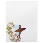 surfing dreams personalized letterhead