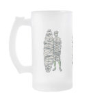 Surfing Halloween Mummy mugs