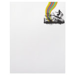 surfing into rainbows personalized letterhead
