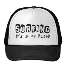 Surfing It's in my blood Hats