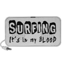 Surfing It's in my blood iPhone Speakers