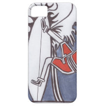 Surfing Santa iPhone 5 Covers