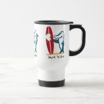 Surfing Shark Valentine Coffee Mug
