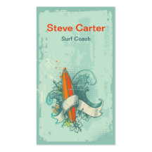 Surfing , Surf Coach Business Card