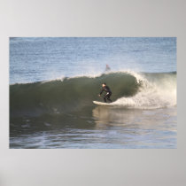 Surfing the Barrell Poster