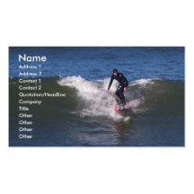 Surfing The Waves Business Card Templates