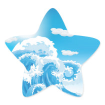 Surf's Up Star Sticker