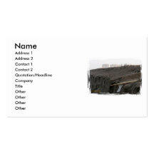 Surf's Up! Surfboard waits on an eroded dune Business Card