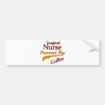 Surgical Nurse Powered By Coffee Bumper Sticker