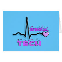 Surgical Tech Gifts  QRS Design Greeting Cards