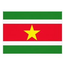 Suriname Flag Custom Invitation