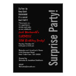 SURPRISE 30th Birthday Party Modern Template Announcement