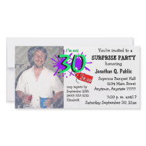 Surprise 30th Birthday Party Photo Invitation Customized Photo Card