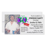 Surprise 30th Birthday Party Photo Invitation photo cards