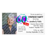 Surprise 60th Birthday Party Photo Invitation Picture Card