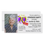 Surprise 70th Birthday Party Photo Invitation Photo Greeting Card