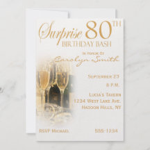 Surprise Birthday Party Invitations on Surprise 80th Birthday Party Invitations