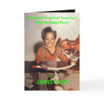 Surprise Birthday Invitation Greeting Cards