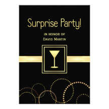 Surprise Party Invitations - Contemporary