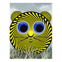 Surprise party Tiger Post Card
