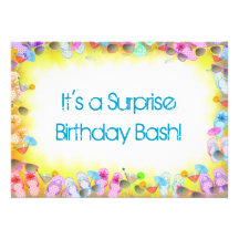 Surprise Summer Birthday Party Announcement