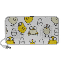 Surprised Easter chickens Notebook Speaker