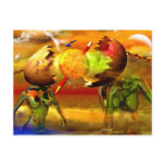 Surreal artworks postcard