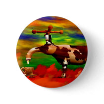 Surreal chess art paintings  fantastic art pinback buttons