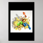Surreal  clockwork poster