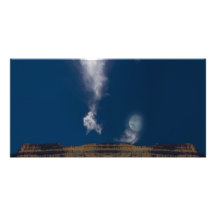 Surreal Desert Landscape Photo Greeting Card