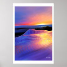 Surreal landscape poster