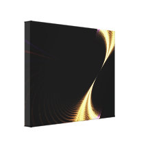Surreal Purple Fractal Vortex Gallery Wrap Canvas