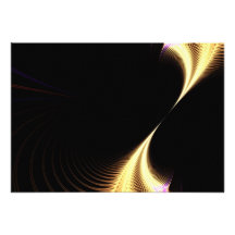 Surreal Purple Fractal Vortex Personalized Invitations