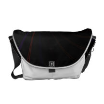 Surreal Purple Fractal Vortex Messenger Bags