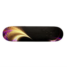Surreal Purple Fractal Vortex Skateboards