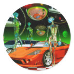 Surrealism series round sticker