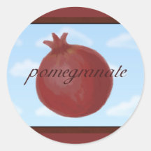 Surrealist Pomegranate Stickers