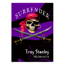 Surrender Pirate Business Card template
