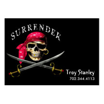 Surrender Pirate Business Card template